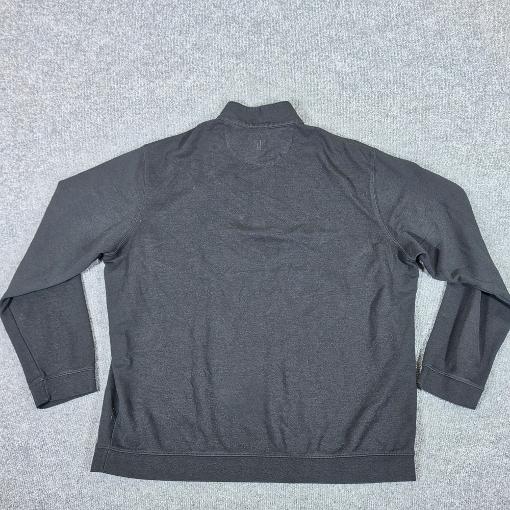 johnnie-O Stretch Quarter Zip 1/4 Pullover Mock Neck Mens Black Size 2XL - Picture 2 of 5